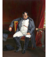 Napoleon at Fontainebleau 1846 Abdication Portrait Painting Poster Print... - $26.99+