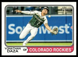 2023 Topps Heritage Yonathan Daza Colorado Rockies #606 - £1.41 GBP