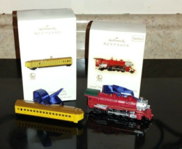 Hallmark Keepsake Lionel Train Ornament Mikado Locomotive &amp; Union Pacific Coach - £27.96 GBP