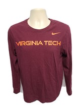 Nike Virginia Tech Adult Small Burgundy Long Sleeve TShirt - £11.84 GBP