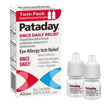 Pataday Once Daily Eye Care Allergy Relief Eye Drops, Twin Pack EXP 06/2025 - $21.76