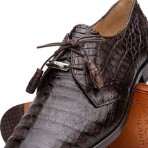Lacio Genuine Caiman Crocodile Shoes Brown image 3