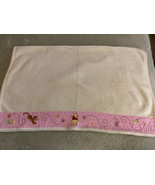 Disney Baby Winnie The Pooh Piglet Tigger Embroidered Pink Cream Fleece ... - $20.01 CAD
