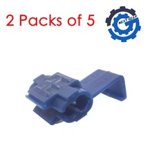 Calterm 2 Packs of 5 PVC Tap Splices for 16-14 AWG Blue 61360 - $374.48 MXN