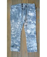 PRPS Men’s Demon Fit Heavily Acid Washed Denim Jeans Button Fly 38X27 - £44.72 GBP