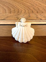 Vintage Ceramic Angel Seashell Ornament - £11.19 GBP