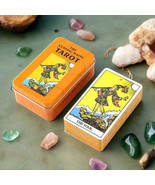 Gilded Edge Classic Waite Tarot Cards Deck In Tin Box + Guidebook For Be... - $547.57 MXN