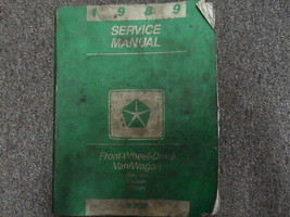 1989 Plymouth Voyager Dodge Caravan Service Repair Shop Manual Fwd Oem Used - $29.98