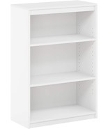 FURINNO Gruen 3-Tier Bookcases, White - £71.55 GBP