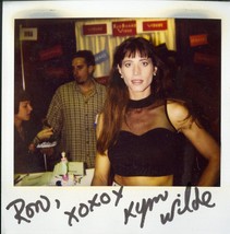 ADULT STAR KIM WILDE SIGNED  POLAROID PICTURE TAKEN AT  VSDA CONVENTION - $79.95