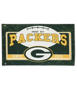 Green Bay Packers 36&quot; x 52&quot; Linen Estate Flag - $380.13 MXN