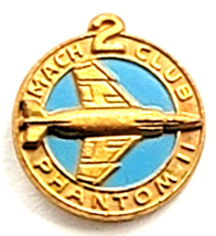 Mach 2 Club Phantom II Jet Pin F-4 Military Aviation  USAF Air Force Nav... - $59.00