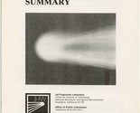 Comet Halley Summary Jet Propulsion NASA - £22.15 GBP
