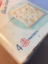 Vintage 60s Nabisco Premium saltine crackers tin 14oz image 8