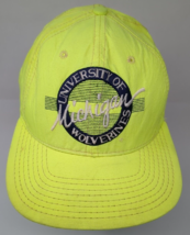 Vintage Michigan Wolverines Hat Cap Snapback The Game Circle Script 1980s 80s - £56.88 GBP