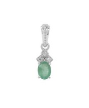 Zambian Emerald Solitaire pendant - $59.11