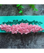 Rose Flower Garland Form Silicone Mold Fondant Cake Chocolate Mould Cand... - £10.89 GBP