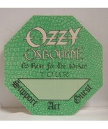 OZZY OSBOURNE - VINTAGE ORIGINAL CONCERT TOUR CLOTH BACKSTAGE PASS - $10.00