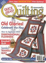 Quick &amp; Easy Quilting  June  2002 Magazine - £1.39 GBP