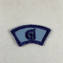 New Vintage Boy Scouts BSA Segment Patch - Blue GI Initials - $3.33