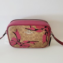 Coach CZ769 Bow Print Jamie Camera Bag Crossbody Handbag Tan Pink Multi - £139.27 GBP