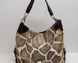 Dooney &amp; Bourke Serengeti Giraffe Animal Print Shoulder Bag Tote Slouchy... - $30.59