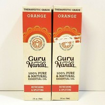 GuruNanda Aromatherapy Orange 100% Pure Natural Essential Oil .5 oz (2-pack) - £9.07 GBP