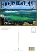 Hawaii Maui Ho&#39;okipa Beach Windsurfing Rocky Coastline Clear Water VTG Postcard - £7.63 GBP