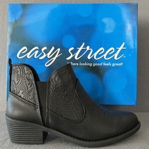 Easy Street Legend Women&#39;s  Boot 10 M Black Embossed Dual Gore Faux Leat... - $29.99