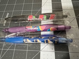 3 Gel Smens  Scented Glitter Gel Pens -BLACK CHERRY CUPCAKE BLUEBERRY PIE - £13.66 GBP
