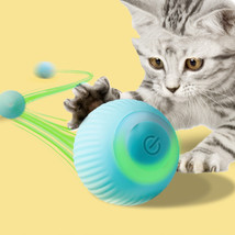 USB Rechargeable Gravity Electric Rolling Ball Electric Cat Toy - £16.46 GBP