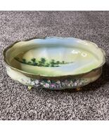 Antique Hand Painted Nippon Japan Footed Bowl Japan Approx 8”x6”x3 Lands... - €51,59 EUR