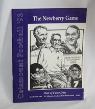 Vintage 1993 Catamount vs. Newberry Football Game Program Hall of Fame Day - £6.72 GBP