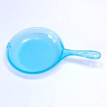 Barbie Accessory Blue skillet see through - $3.95