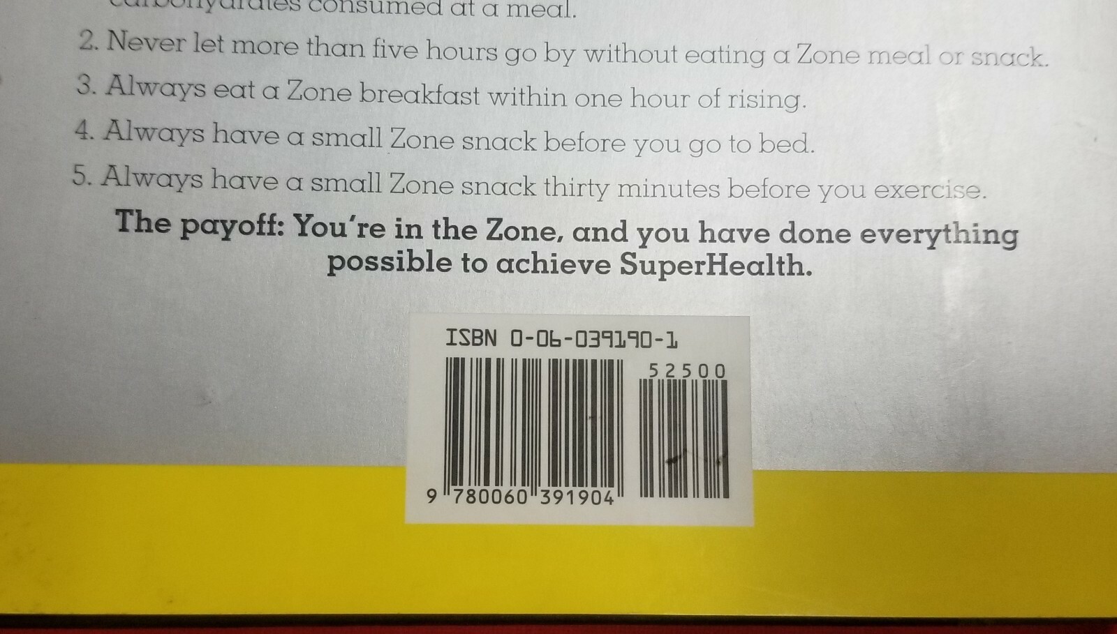 Mastering the Zone The Next Step in Achieving SuperHealth Fat Loss Barry Sears Item image 9