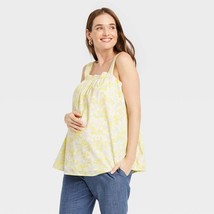 NEW The Nines by HATCH™ Cotton Maternity Tank Top Floral M - £15.96 GBP