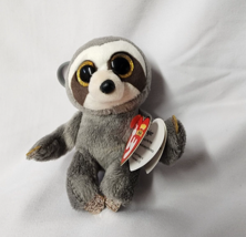 Ty Beanie Boos 2019 Dangler Sloth 4&quot; Key Clip Birthday February 22 - £7.87 GBP