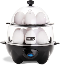 DASH Deluxe Rapid Egg Cooker for Hard Boiled, Poached, Scrambled Eggs, Omelets,  - £27.98 GBP