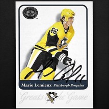 Mario Lemieux autograph signed 2001 Fleer card #81 Penguins - £31.96 GBP