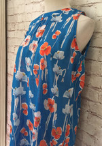 Emily Van Den Bergh Dress Casual Beach 36 Small NEW Sleeveless Blue Flor... - $59.00