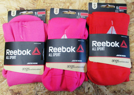 3 Pack Reebok All Sport Athletic Knee High Socks Size Small Youth 13-4 - £15.56 GBP