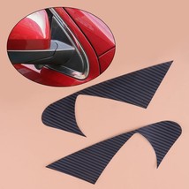 Black Car Mirror Base Triangle Moulding Cover Trim Sticker Vinyl Fit for  Grand  - £75.67 GBP
