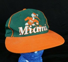 University of Miami Mascot Green Baseball Hat Cap The Game Sebastian Box Shipped - £18.16 GBP