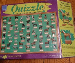 Vintage 2001 QUIZZLE HORSES OF THE WORLD Blue Opal Special Edition SEALE... - $24.74