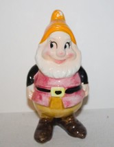 Walt Disney Snow White and the Seven Dwarfs Happy 5&quot; Ceramic Figurine - £6.26 GBP