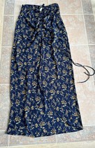 windsor strapless dress  Navy floral front ruched  size M - $41.58