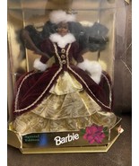 African American 1996 Barbie Doll, Happy Holidays Edition 15647 Damaged Box - £35.41 GBP