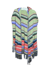 Anthropologie Moth Medium Calexico Hood Fringe Boho Aztec Cardigan Vest ... - $24.48