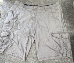 Iron Flex Cargo Shorts Mens 40x10 Khaki Tan Biege Big Pockets Belt Loops Casual - £14.97 GBP