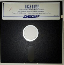 Commodore 64  Take Down by Gamestar C64/128 5.25&quot; floppy disk 1988 - €6,77 EUR